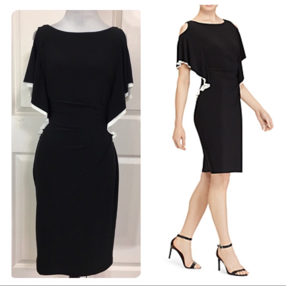 NWT! Lauren Ralph Lauren cold shoulder dress